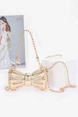 Bow Metal Mini Clutch Simmer & Fay Gold