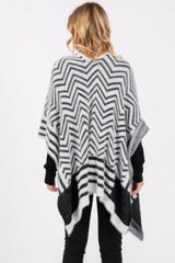Fuzzy Chevron Pattern Ruana Simmer & Fay