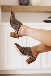 Walk With Me Woven Mules Corkys