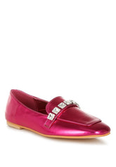 Celosia Metallic Diamante Strap Loafers Rag Company