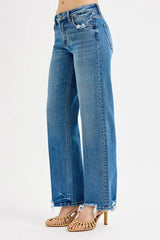 Mid Rise Baggy Jeans With Plus Size Risen