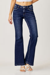 Low Rise Flare Jeans Risen Dark 0(24)