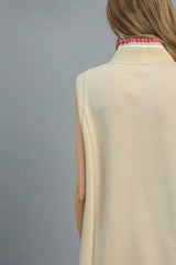 Frill Contrast Trim Sleeveless Mini Dress Umgee