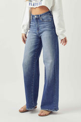 High Rise Wide Leg Jeans Risen