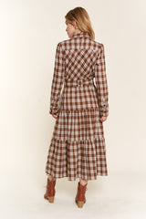 Plaid Tiered Midi Shirt Dress And the Why
