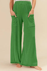 2tone Cord Rib Waist Band Side Pocket Pants BiBi JADE S