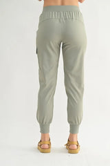High-Waisted Capri Active Joggers With Pockets Mono B