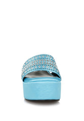 Batanga Diamante & Rhinestone Detail Flatforms Rag Company