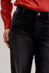 Mid Rise Straight Western Seam Detail Jeans Judy Blue