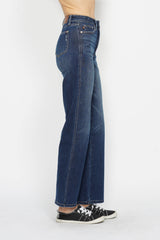 High Waist Tummy Control Jeans Trendsi