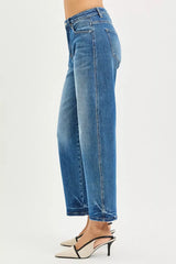 Slouchy Cropped Barrel Jeans Risen