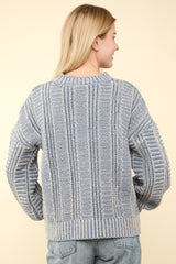 Two Tone Long Sleeve Sweater Very J