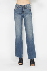 Medium Wash Tummy Control Straight Jeans Judy Blue Medium 0
