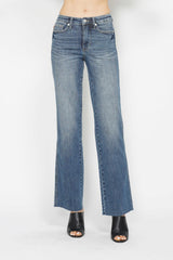 Medium Wash Tummy Control Straight Jeans Judy Blue Medium 0