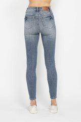 Tummy Control Contrast Wash Skinny Jeans Judy Blue