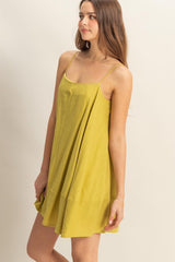 A-Line Flowy Mini Cami Dress with Pockets HYFVE