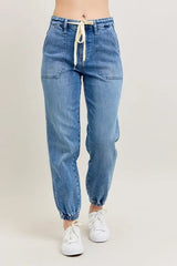 High Waist Denim Jogger Judy Blue