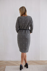 Kimono Top Jacquard Knit Dress La Aurora