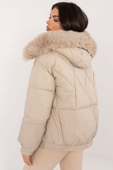 Luxe Faux Fur Trimmed Hooded Puffer Jacket MBM
