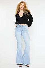 High Rise Curvy Flare Jeans Kancan