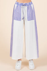 Color Block Wide Leg Pants Mittoshop