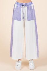 Color Block Wide Leg Pants Mittoshop