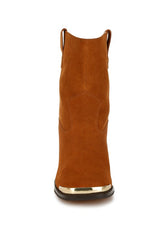 Emberly Suede Square Toe Ankle Boots Rag Company