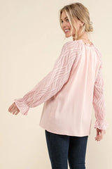Leaves Shape Textured Sleeve Blouse And the Why