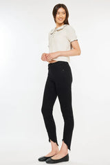 High Rise Black Ankle Skinny Jeans Kancan