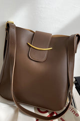 Vegan Leather Adjustable Strap Crossbody Bag ZENANA