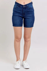High Waist V-Front Bermuda Judy Blue