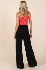 Elastic Waist Pants with Side Pockets Mittoshop