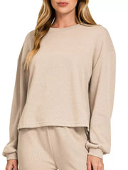 French Rib Pullover and Pants Set ZENANA