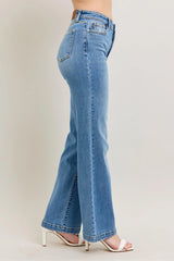 High Waist Straight Jeans With Plus Size Judy Blue