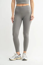 Venice Cloud Light Sculpt High-Waisted Leggings Mono B NEW PEWTER S
