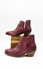 Kickin' Booties in Burgundy Naughty Monkey