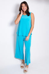 Sunkissed Sleeveless Pant Set Dear Scarlett