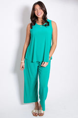 Sunkissed Sleeveless Pant Set Dear Scarlett
