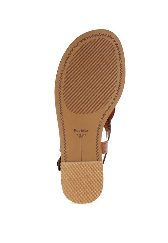 Torad Thong Toe Cut-Out Flats Rag Company