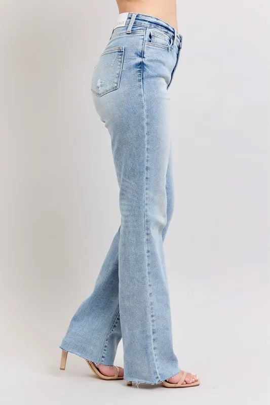 Mid Rise Light Wash Dad Jeans Judy Blue