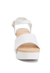 Sawor Recycled Leather High Block Sandals Rag Company   