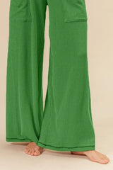 2tone Cord Rib Waist Band Side Pocket Pants BiBi