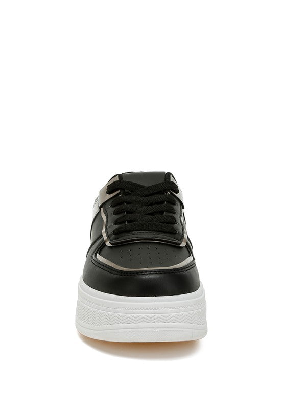 Scouts Metallic Paneling Platform Sneakers Rag Company   