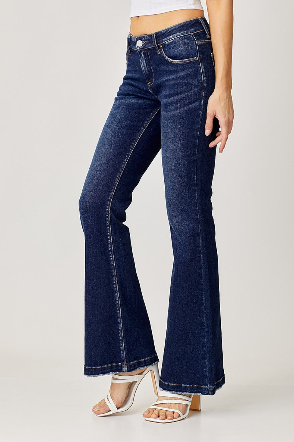 Low Rise Flare Jeans Risen   