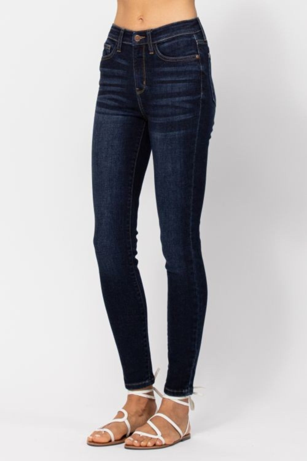 High Waist Handsand Skinny Jeans Judy Blue   