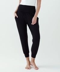 Bamboo Black Yoga Jogger Fabina   