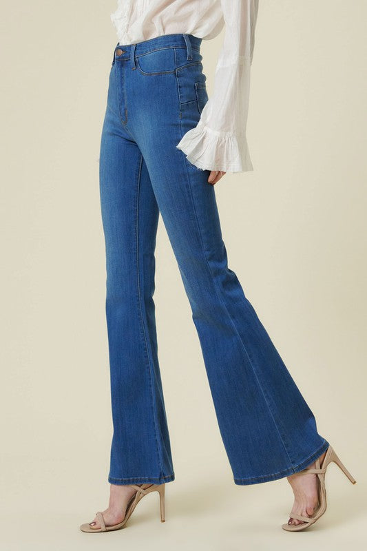 Curvy Flare Sweetheart Jeans Vibrant M.i.U   