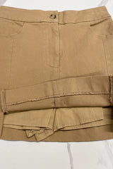 Comfort Stretch Cotton Slit Detailed Mini Skirt Annie Wear