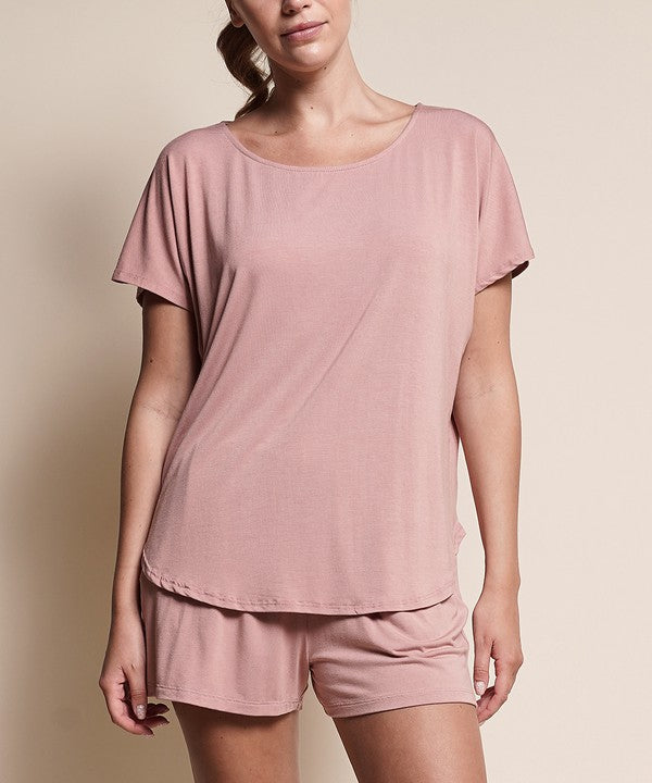 Bamboo Casual Dolman Sleeve Top Fabina   