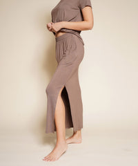 Bamboo Casual Long Skirt With Pockets Fabina   